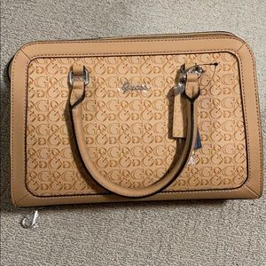 Guess satchel (pilgreen debossed logo)